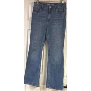 Old Navy High-Rise Flare Blue Denim Jeans Medium Wash Size 8